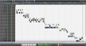 Screen capture of audio editing software