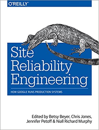 Cover of the "Site Reliability Engineering" book from O'Reilly